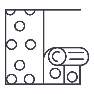 duvar kağıdı vektör satırı simgesi, işaret, resimde arka planda, düzenlenebilir vuruş