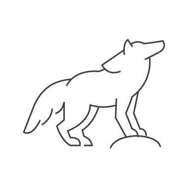 Kurt vektör satırı simgesi, işaret, resimde arka planda, düzenlenebilir vuruş