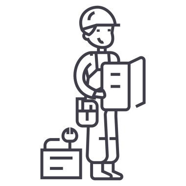 plan ve araçları vektör ile alt satır simgesi, işaret, resimde arka planda, düzenlenebilir vuruş