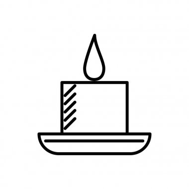 mum spa vektör satırı simgesi, işaret, resimde arka planda, düzenlenebilir vuruş