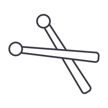 sopaları satırı simgesi, işaret, arka planda, düzenlenebilir vuruş illüstrasyon vektör