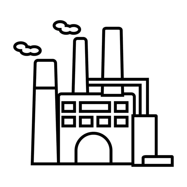 Factory Vektor Line Icon, Zeichen, Illustration auf Hintergrund, editierbare Striche — Stockvektor