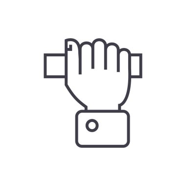 el vektör satırı simgesi, işaret, resimde arka planda, düzenlenebilir vuruş çekerek