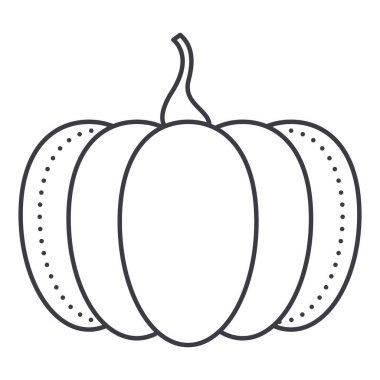 Kabak vektör satırı simgesi, işaret, resimde arka planda, düzenlenebilir vuruş