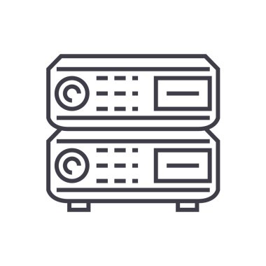 yönlendirici vektör satırı simgesi, işaret, resimde arka planda, düzenlenebilir vuruş
