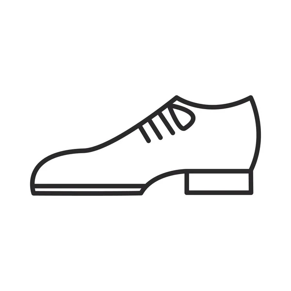 Zapatos de novio vector línea icono, signo, ilustración en el fondo, movimientos editables — Vector de stock