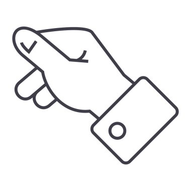 el vektör satırı simgesi, işaret, resimde arka planda, düzenlenebilir vuruş tutmak