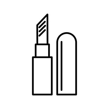 ruj vektör satırı simgesi, işaret, resimde arka planda, düzenlenebilir vuruş