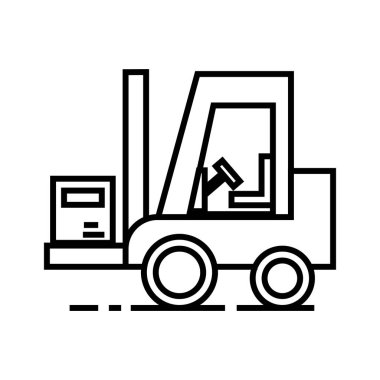 Yükleyici vektör satırı simgesi, işaret, resimde arka planda, düzenlenebilir vuruş