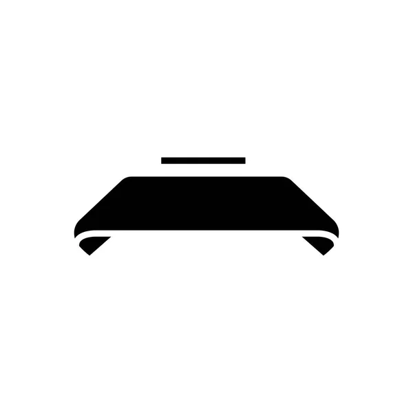 Icona a nastro, illustrazione vettoriale, segno nero su sfondo isolato — Vettoriale Stock
