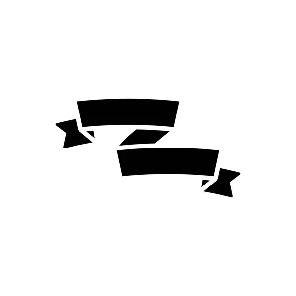 Иконка ассиметричной ленты, векторная иллюстрация, черный знак на изолированном фоне — стоковый вектор