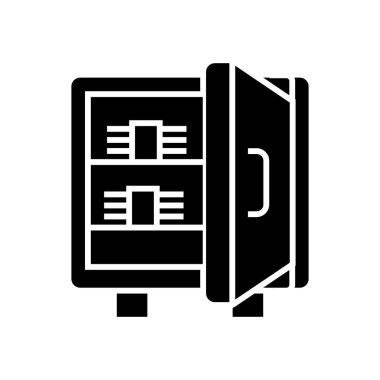 güvenli banknotlar kutsal kişilerin resmi, vektör çizim, izole arka plan üzerinde siyah işareti ile