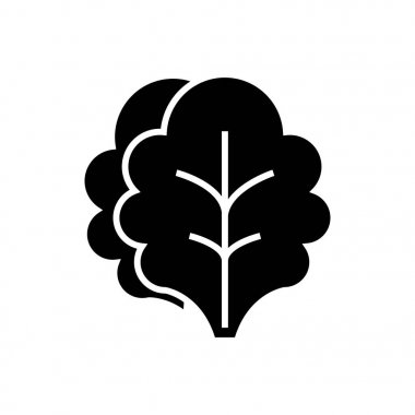 salata kutsal kişilerin resmi, vektör çizim, izole arka plan üzerinde siyah işareti