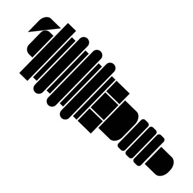 otomatik simgesi kıvılcım, illüstrasyon, siyah işareti izole arka plan üzerinde vektör