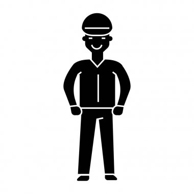 alt simge, vektör çizim, izole arka plan üzerinde siyah işareti