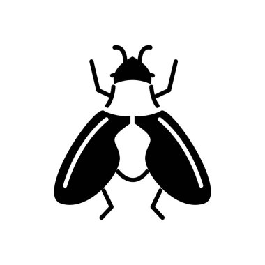 simge sinek, illüstrasyon, siyah işareti izole arka plan üzerinde vektör