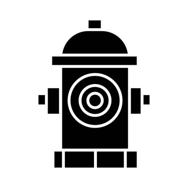 hidrant kutsal kişilerin resmi, vektör çizim, izole arka plan üzerinde siyah işareti