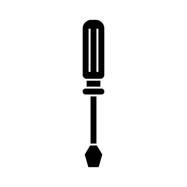 Icono de la línea del destornillador, ilustración vectorial, signo negro sobre fondo aislado — Archivo Imágenes Vectoriales
