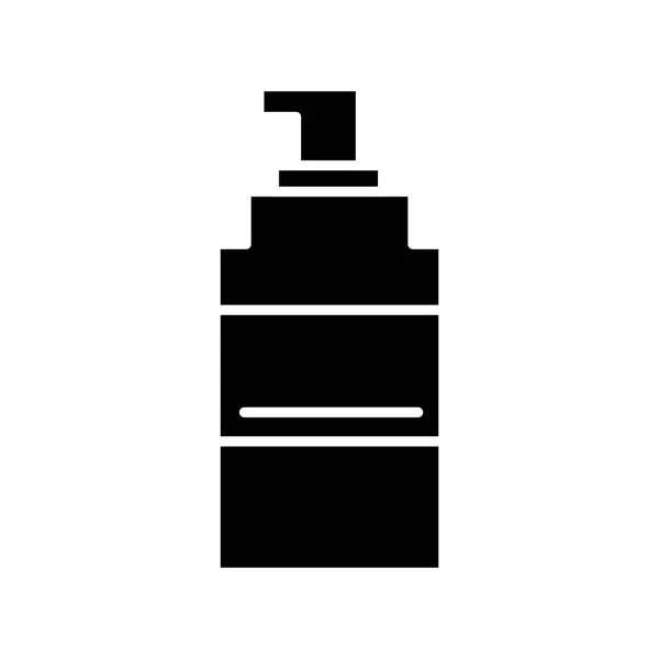 Ícone de spray, ilustração vetorial, sinal preto no fundo isolado —  Vetores de Stock