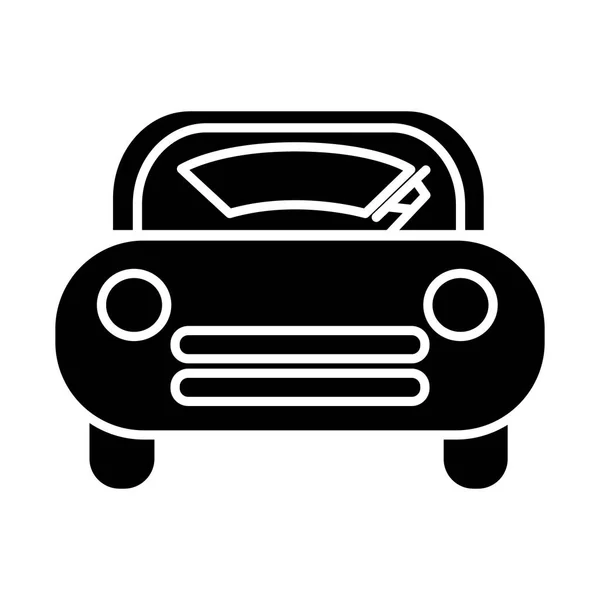 Szyby samochodowe ikona, ilustracji wektorowych, czarny znak na na białym tle — Wektor stockowy