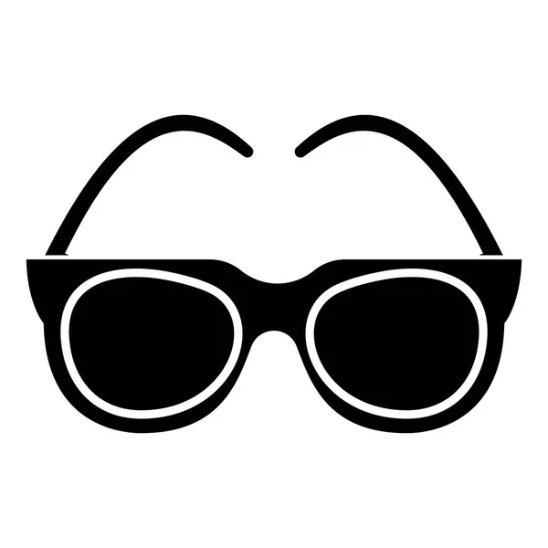 Goggles - sunglasses icon, vector illustration, black sign on isolated background — Stock Vector