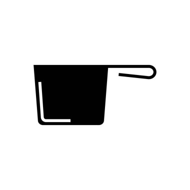 simge pota, illüstrasyon, siyah işareti izole arka plan üzerinde vektör