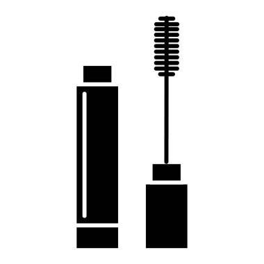 simge maskara, illüstrasyon, siyah işareti izole arka plan üzerinde vektör