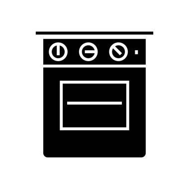 fırın kutsal kişilerin resmi, vektör çizim, izole arka plan üzerinde siyah işareti