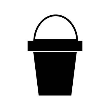 simge kova, illüstrasyon, siyah işareti izole arka plan üzerinde vektör