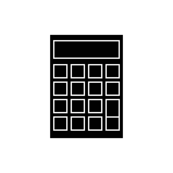 Иконка калькулятора, векторная иллюстрация, знак на изолированном фоне — стоковый вектор