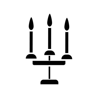 Mumlar 3 Pyres kutsal kişilerin resmi, vektör çizim, izole arka plan üzerinde oturum