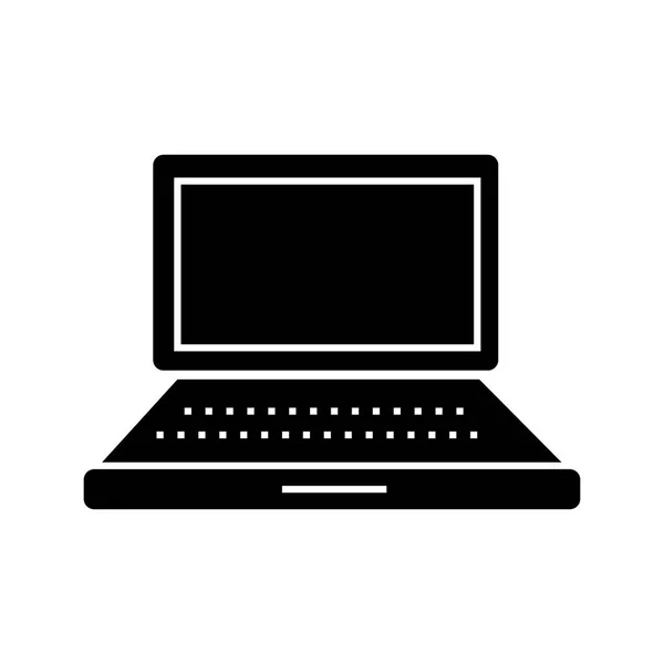 Icona semplice portatile, illustrazione vettoriale, segno su sfondo isolato — Vettoriale Stock