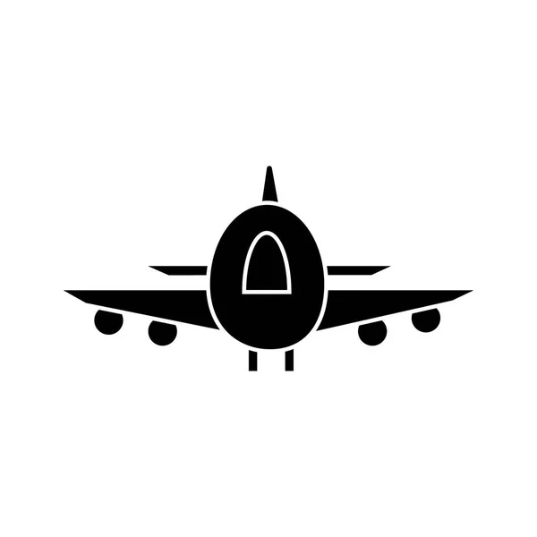 Plano, airoport, ícone de entrega rápida, ilustração vetorial, sinal no fundo isolado —  Vetores de Stock