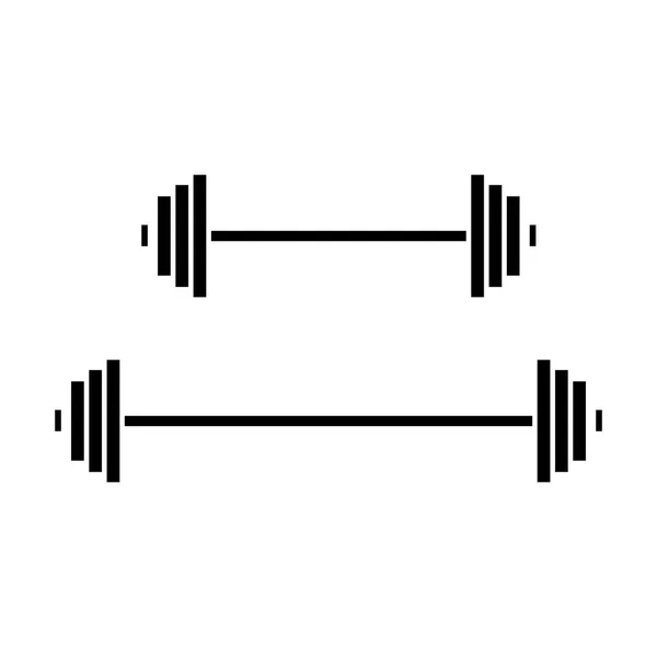 Icona dei pesi, illustrazione vettoriale, segno su sfondo isolato — Vettoriale Stock