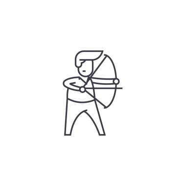 Yönetim Kurulu Başkanı vektör satırı simgesi, işaret, resimde arka planda, düzenlenebilir vuruş