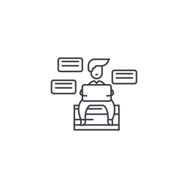 verimlilik vektör satırı simgesi, işaret, resimde arka planda, düzenlenebilir vuruş