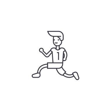 vektör satırı simgesi, işaret, arka planda, düzenlenebilir vuruş illüstrasyon kazanmak için çalışan