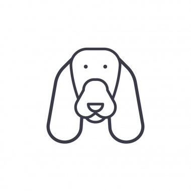 İspanyol vektör satırı simgesi, işaret, resimde arka planda, düzenlenebilir vuruş