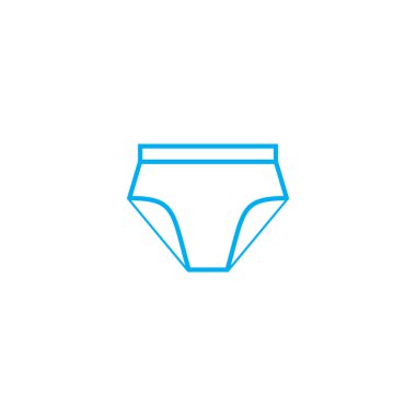 Bayan külot vektör ince çizgi kontur simgesini. Bayan külot anahat illüstrasyon, doğrusal işaret, sembol kavramı.