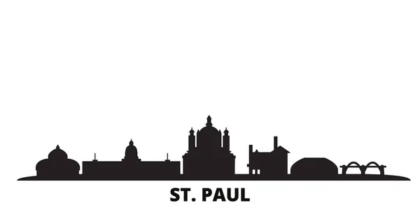 St Paul Minnesota Downtown Map Stock Vector (Royalty Free