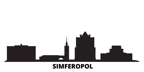 Simferopol Ciudad Skyline Ilustración Vectorial Aislado Simferopol Viaje Paisaje Urbano — Vector de stock