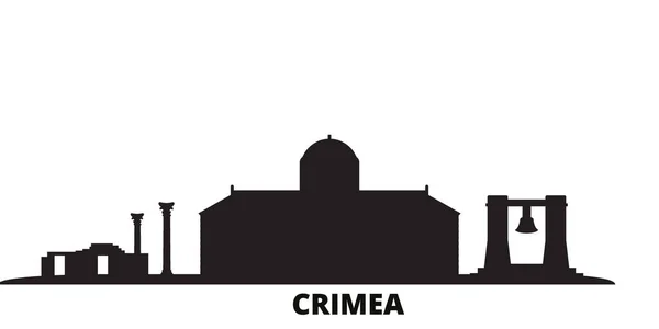 Crimea Chersonesus City Skyline Isolated Vector Illustration Crimea Chersonesus Travel — Stock Vector