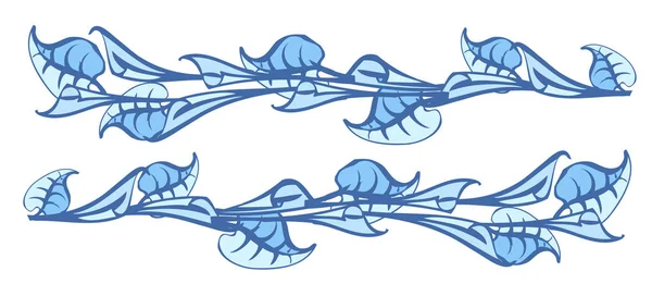 Ornamento di gigli e foglie. Illustrazione vettoriale delle gigli di Calla . — Vettoriale Stock