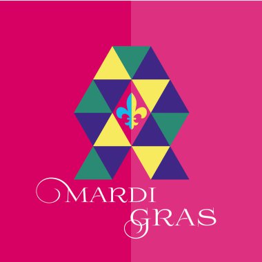 Mardi Gras kutlamaları için dekoratif öğe