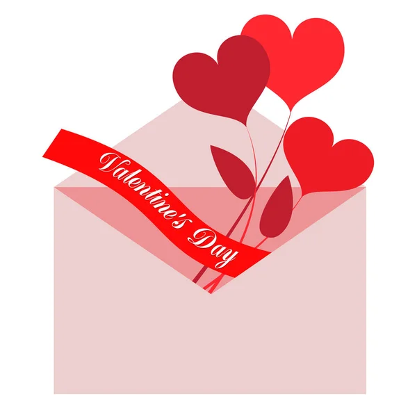 Elemento decorativo corazón. Día de San Valentín — Archivo Imágenes Vectoriales