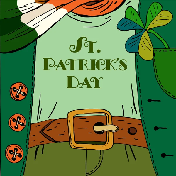 Patrick. Irish holiday. — Stock Vector