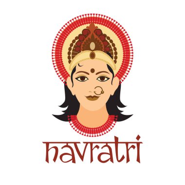 Mutlu Navratri kutlama çizimi