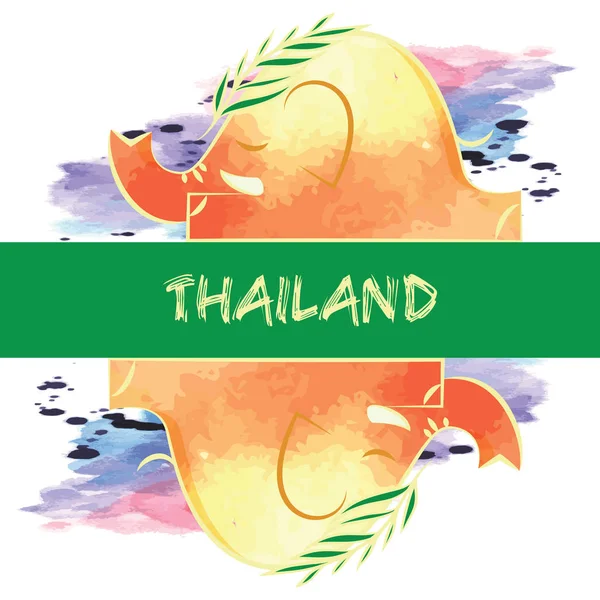 Songkran, Thais Nieuwjaar, water festival — Stockvector