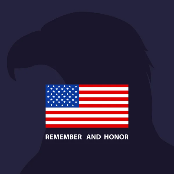 Memorial day in de Verenigde Staten. Vector lay-out voor wenskaarten, banners, posters. — Stockvector