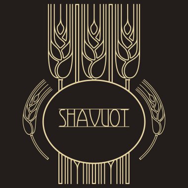 Tasarım kompozisyonları oluşturmak için dekoratif tahıl kulaklar. Shavuot Yahudilerin Bayramı. Hasat ve tarım sembolleri. Buğday altın kulakları ürününüzü dekore edecek.